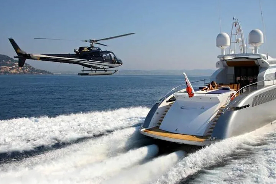 الطائرات واليخوت